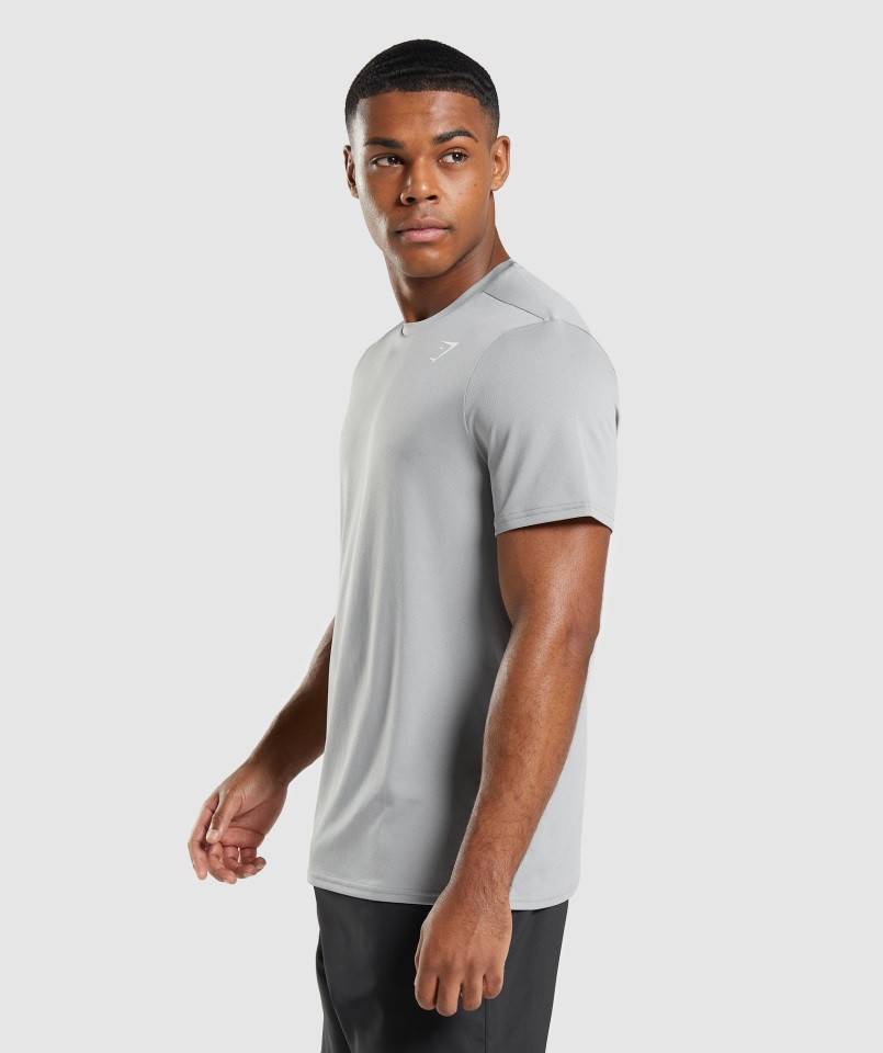 Gymshark Llegada Regular Fit Camiseta Gris Ahumado