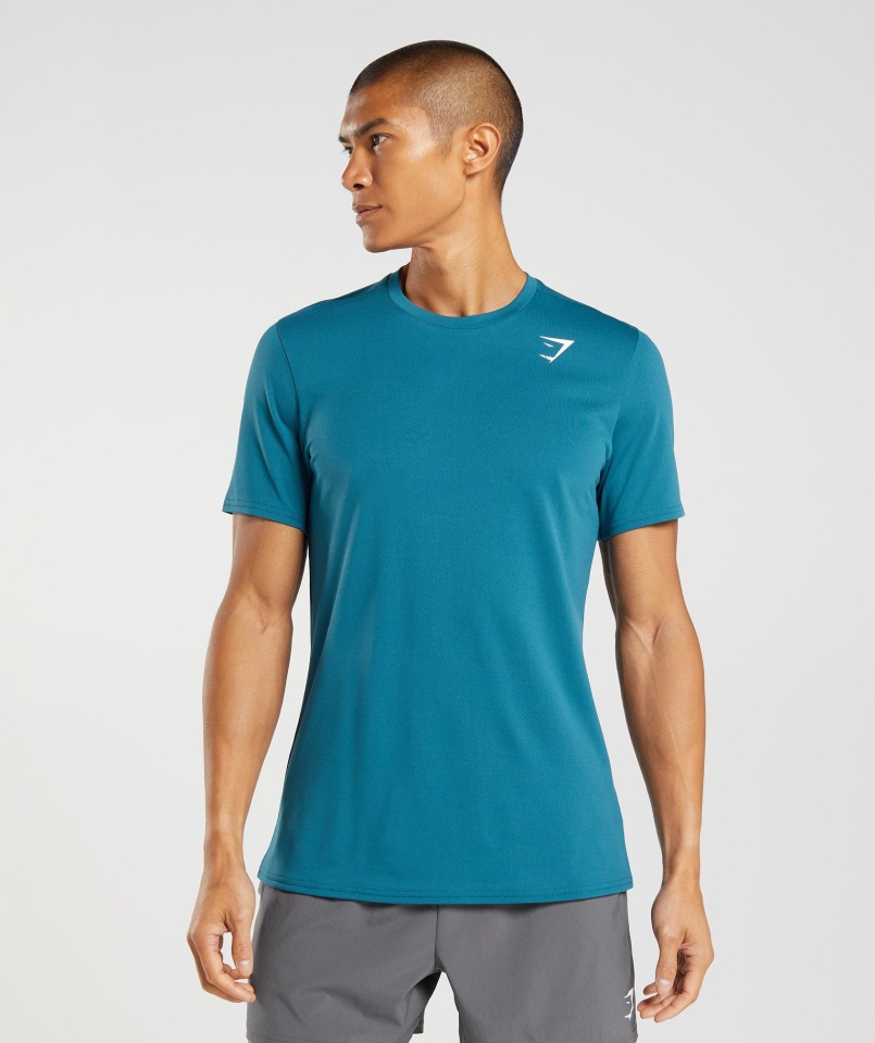 Camiseta Gymshark Llegada Azul Atlantico