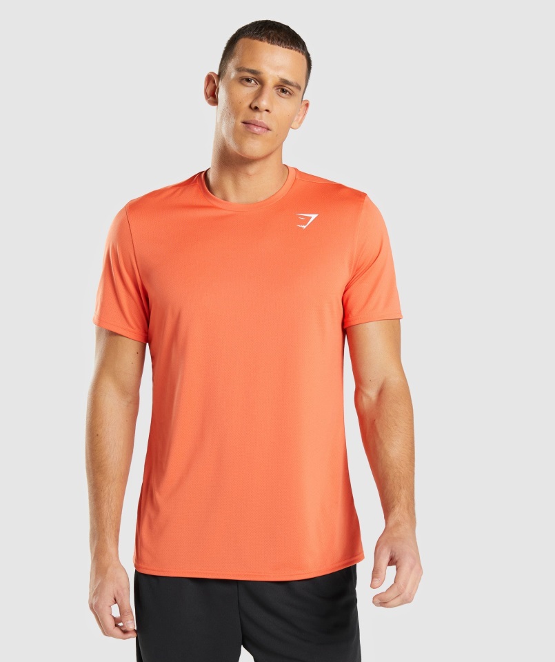 Camiseta Gymshark Llegada Naranja Papaya