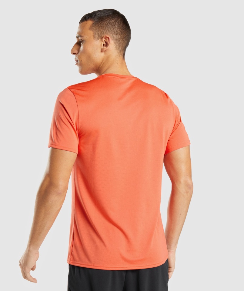 Camiseta Gymshark Llegada Naranja Papaya