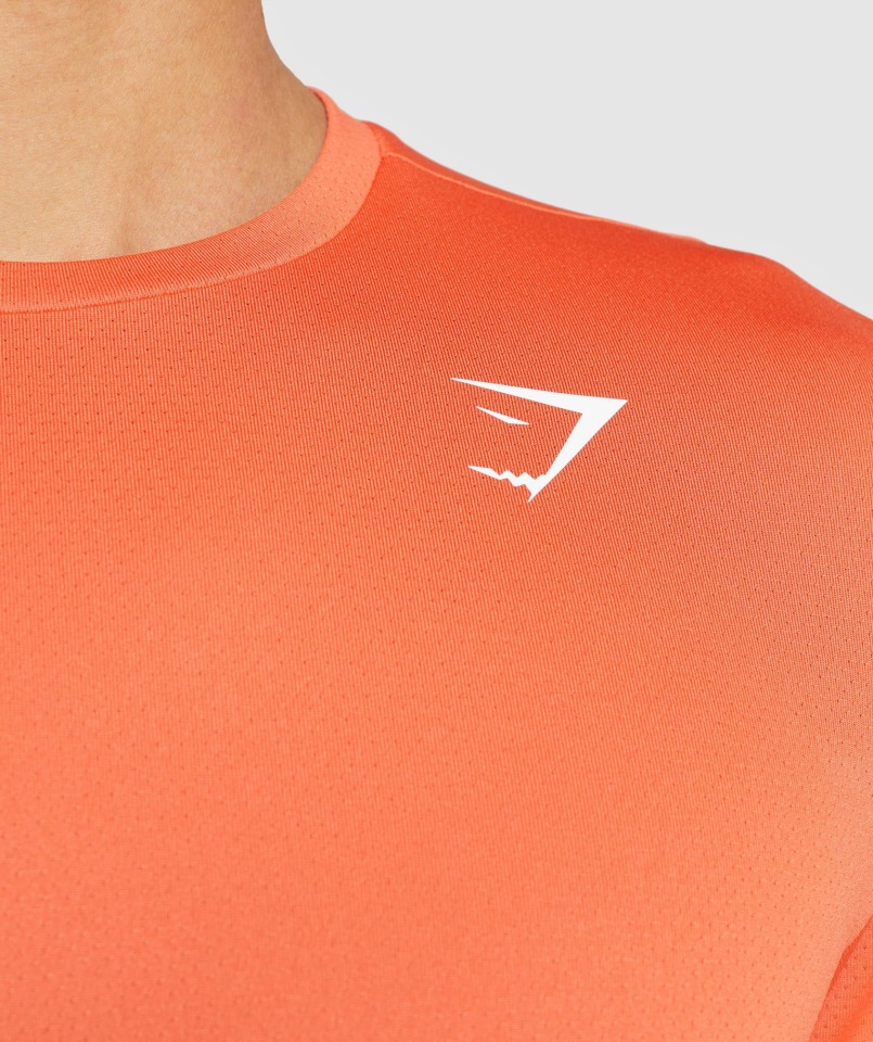 Camiseta Gymshark Llegada Naranja Papaya