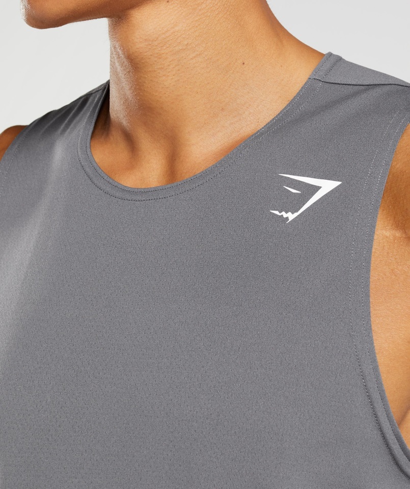 Gymshark Llegada Tanque Silueta Gris