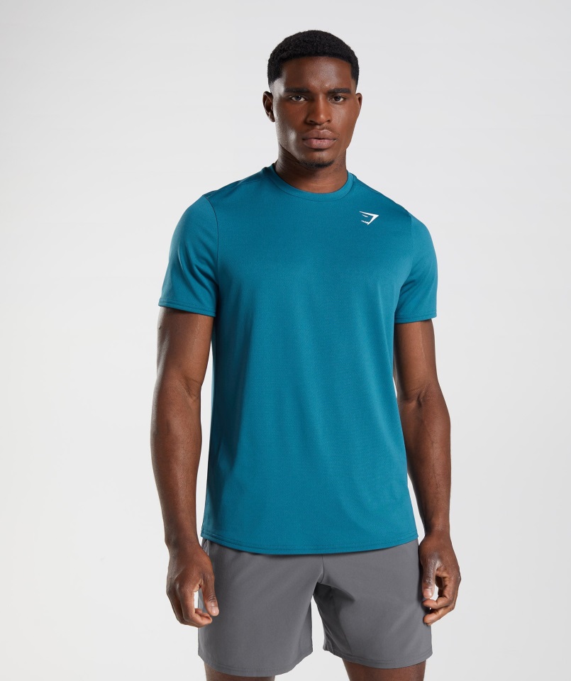 Camiseta Gymshark Azul Atlantico Llegada