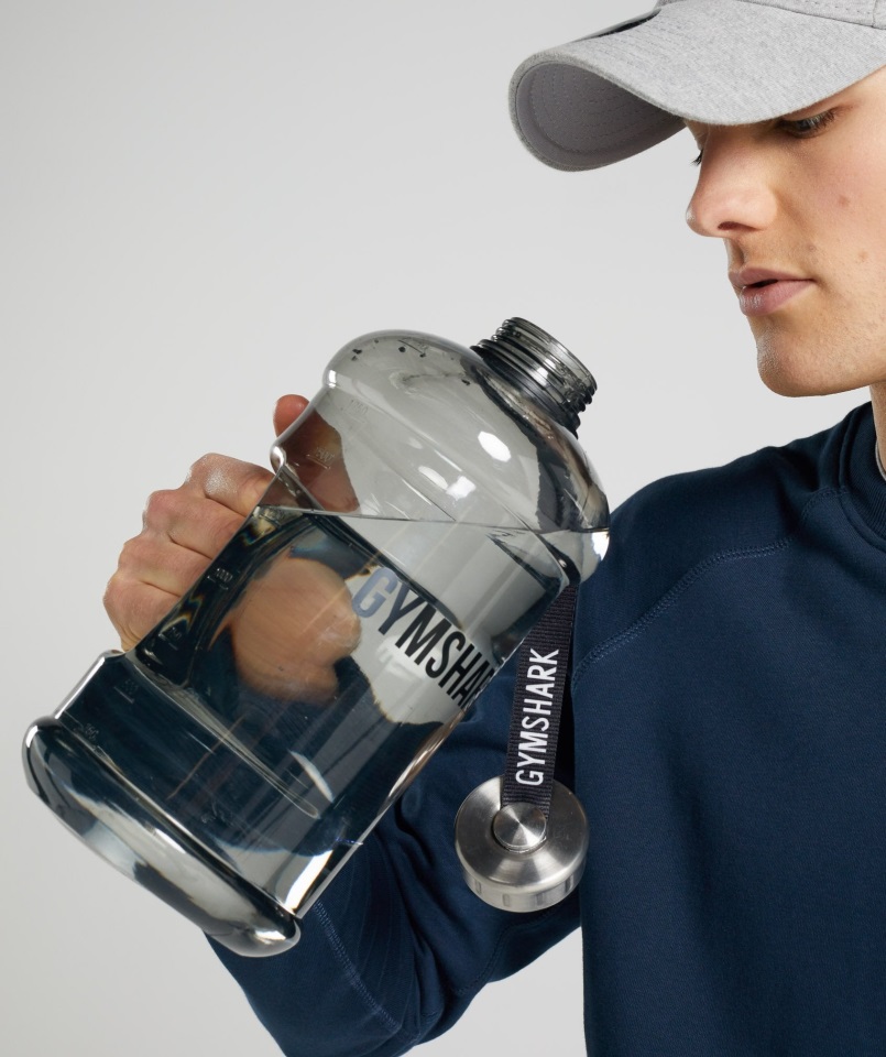 Botella De Agua Gymshark Negra 2.2l