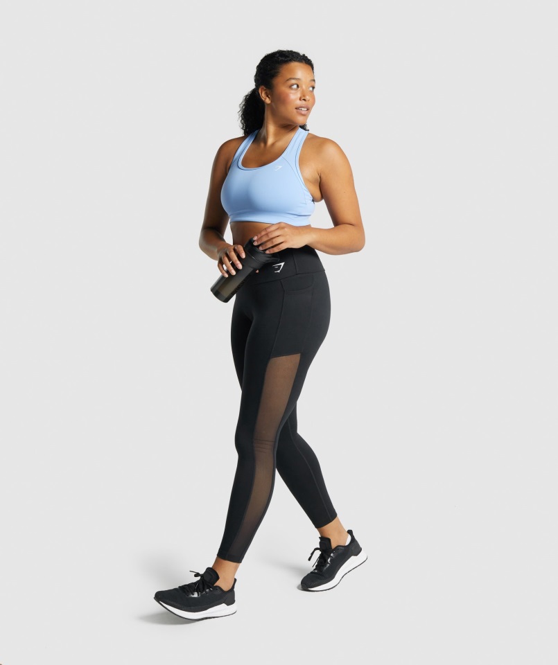 Botella Mezcladora Gymshark Negra 600ml