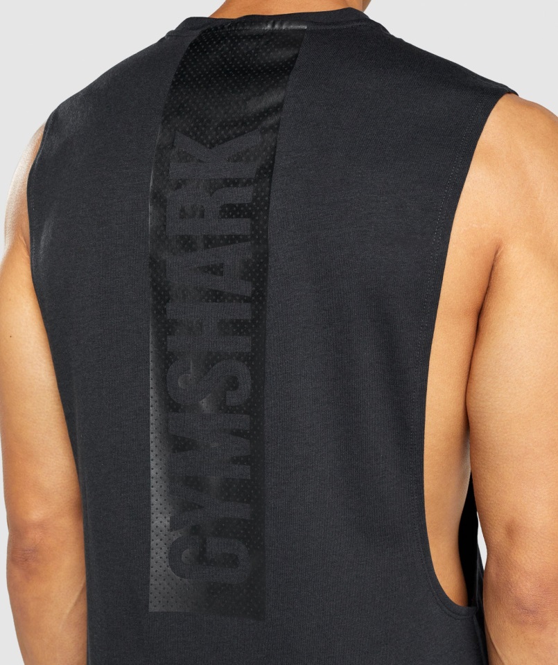 Gymshark Tanque De Brazo Abatible Negro Negrita