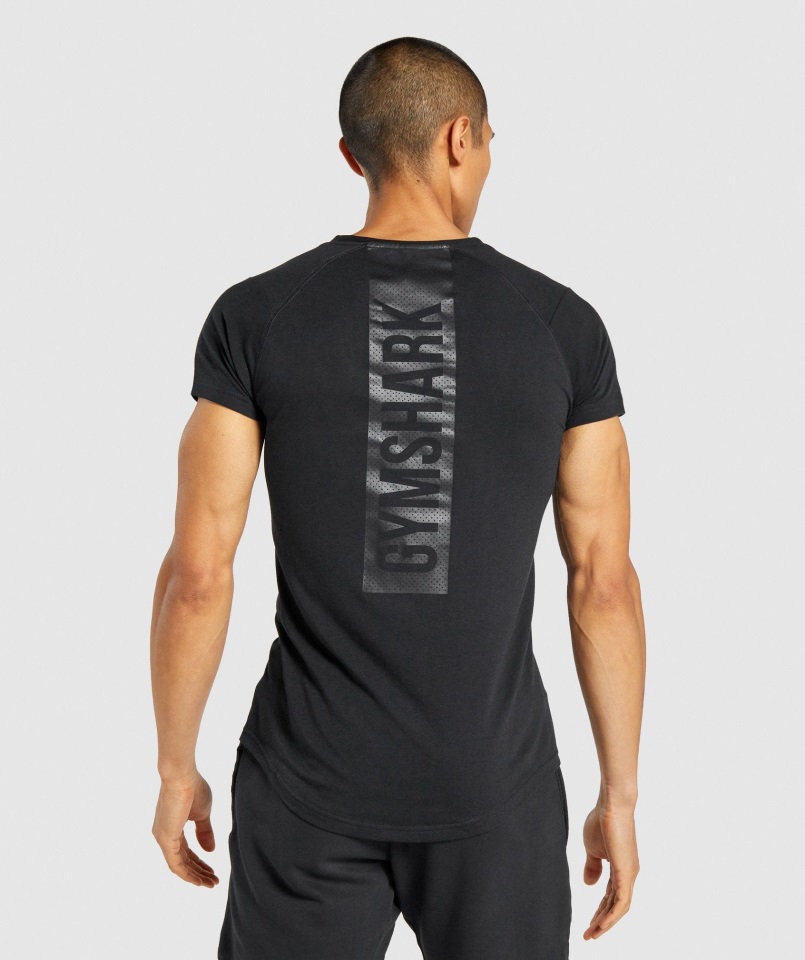 Camiseta Gymshark Negra Negrita