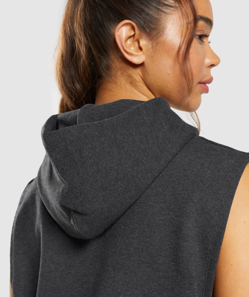 Sudadera Gymshark Black Core Marl Rest Day Sudadera Con Capucha