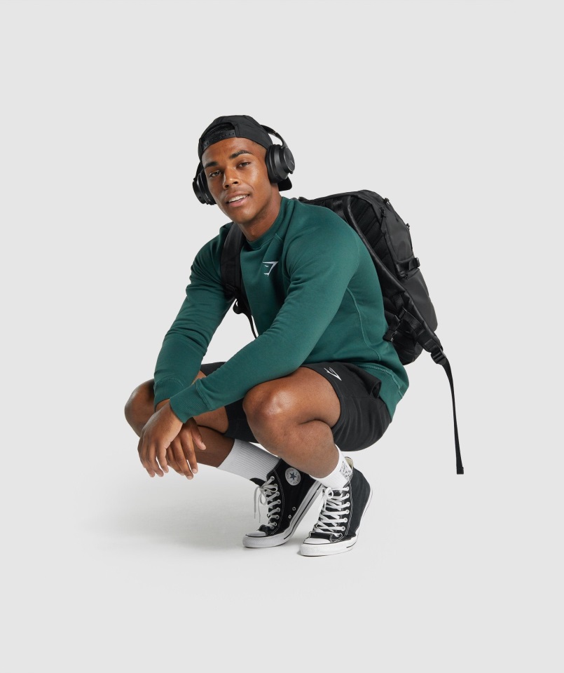 Pantalones Cortos Gymshark Con Escudo Negro