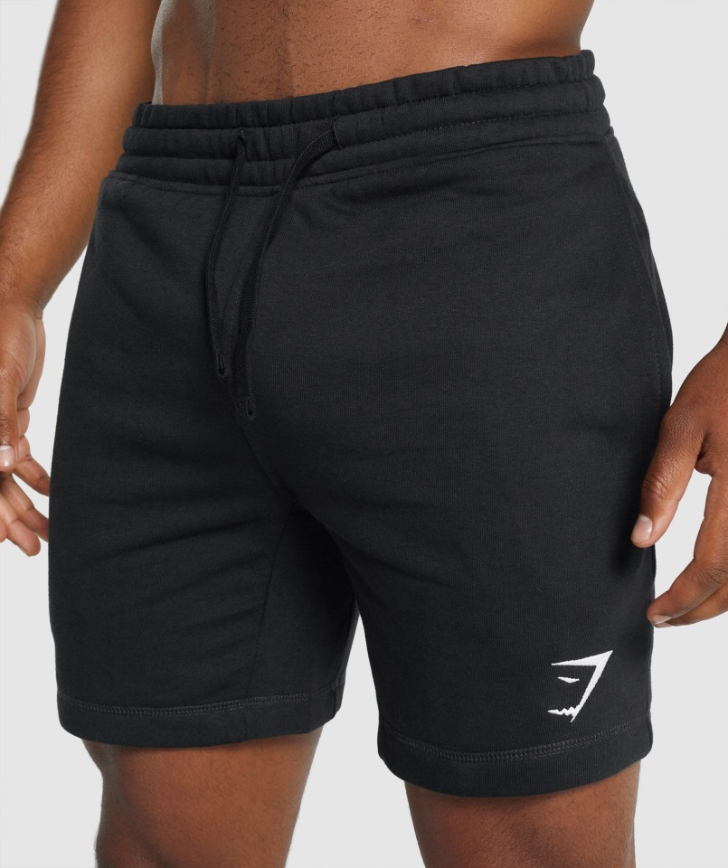 Pantalones Cortos Gymshark Con Escudo Negro