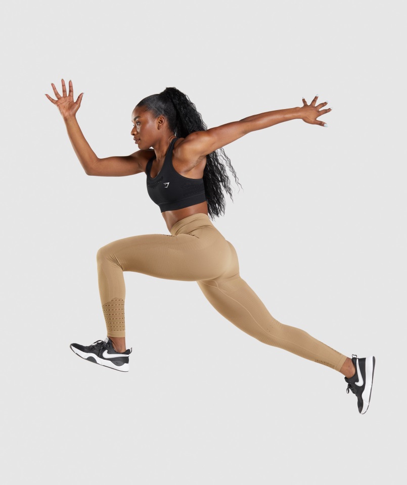 Sujetador Deportivo Gymshark Black Energy Sin Costuras