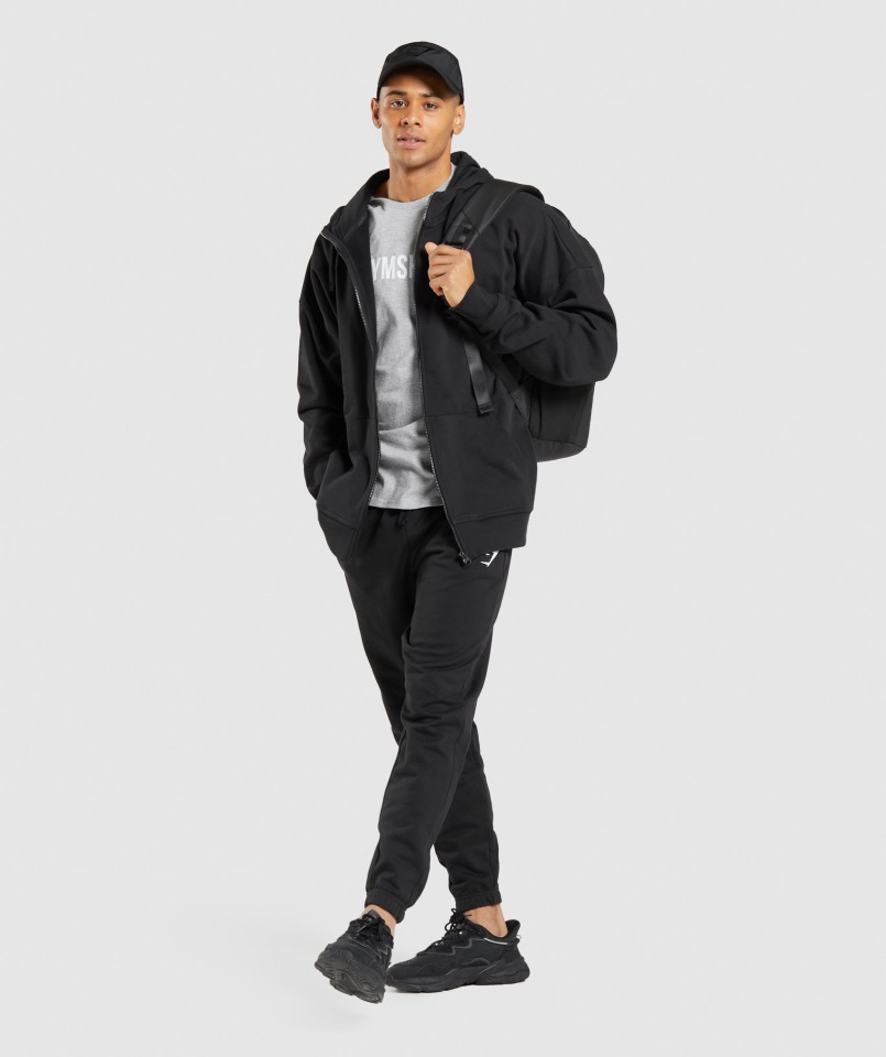 Jogger Extragrande Gymshark Negro Esencial