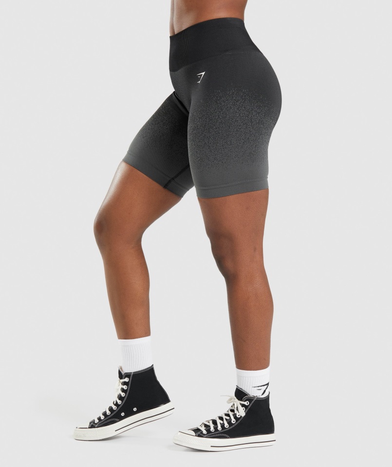 Culote Sin Costuras Gymshark Adapt Ombre Negro Gris
