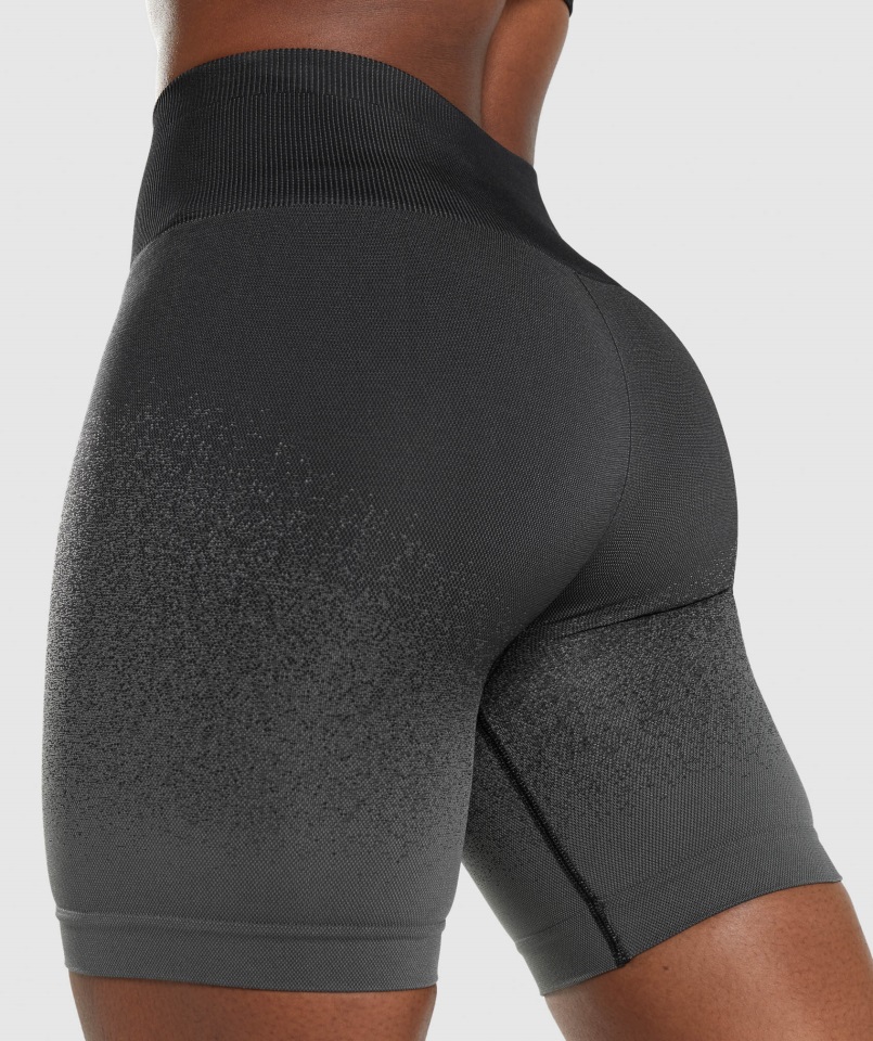 Culote Sin Costuras Gymshark Adapt Ombre Negro Gris