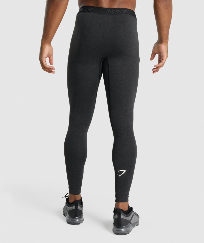 Gymshark Black Marl Vital Sin Costuras Legging