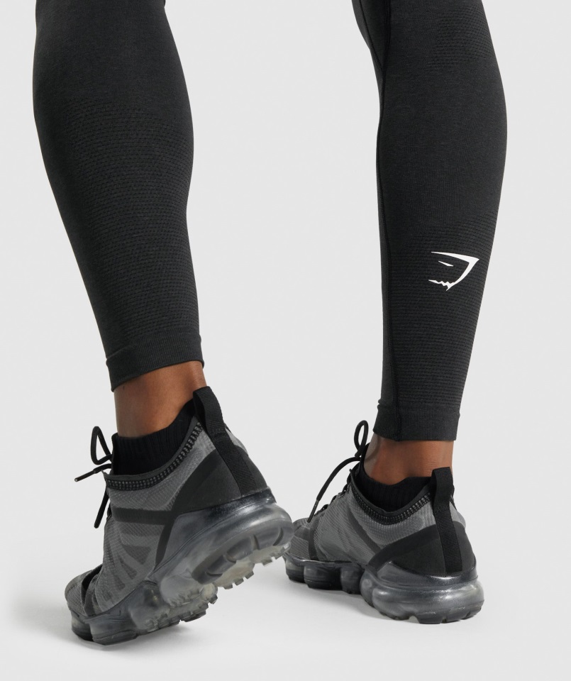 Gymshark Black Marl Vital Sin Costuras Legging