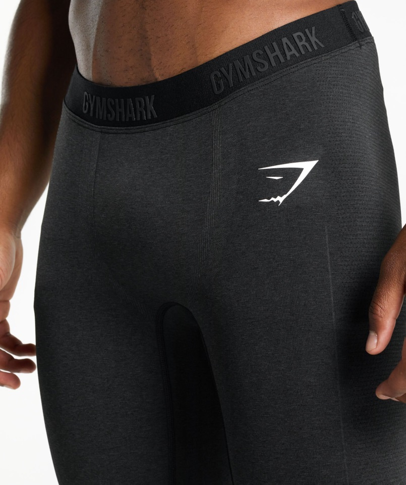 Gymshark Black Marl Vital Sin Costuras Legging