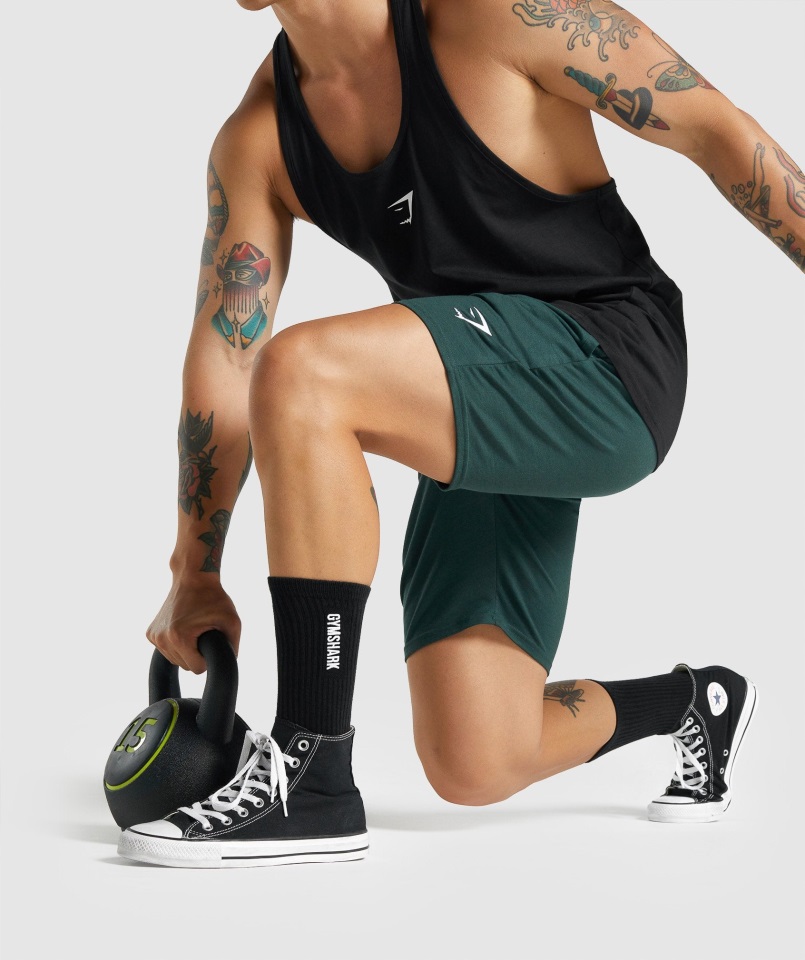 Paquete De 1 Calcetín Bordado Premium Negro Gymshark