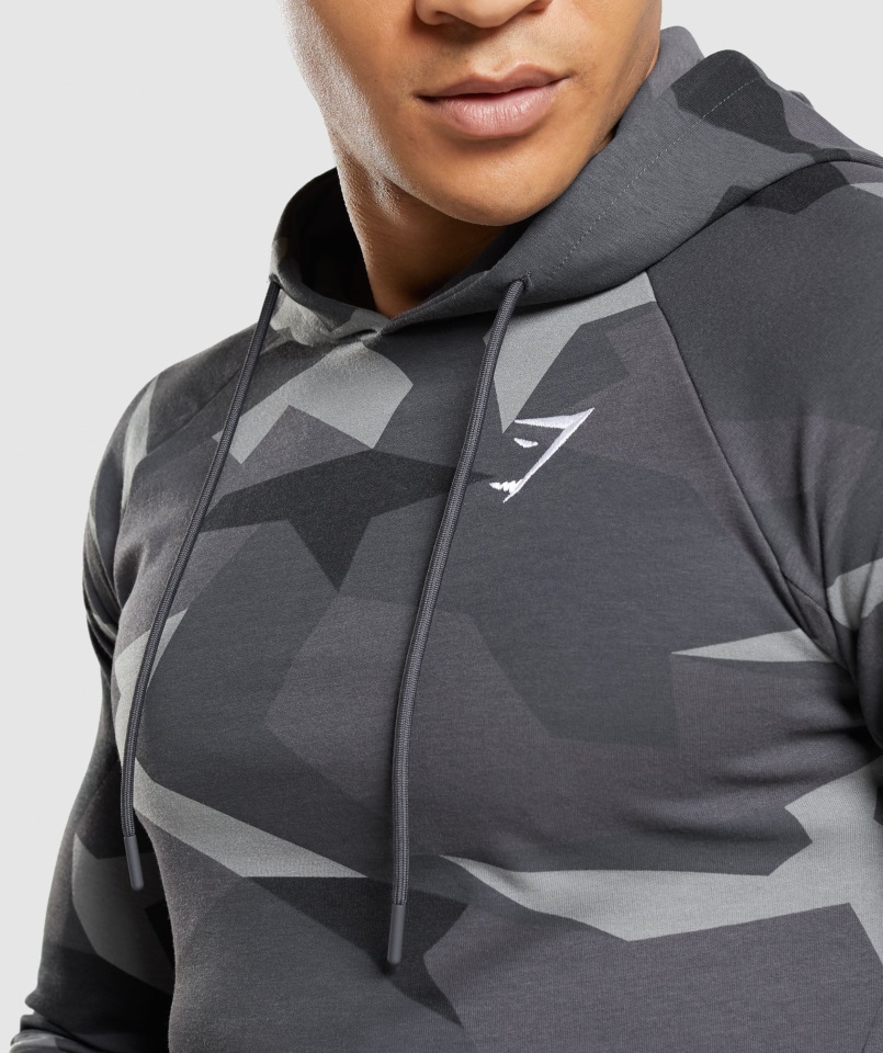 Gymshark Sudadera Con Capucha Y Estampado Negro