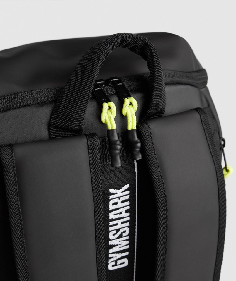 Mochila Elegante Gymshark Negro-verde Reactivo