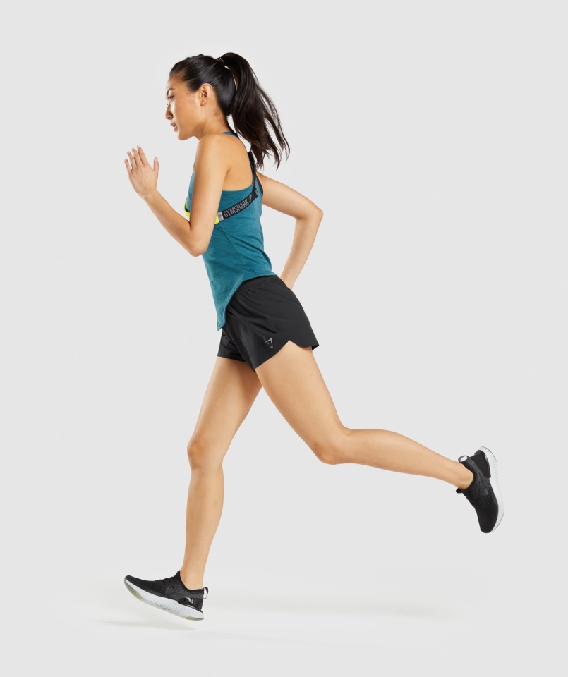 Pantalones Cortos Negros De Velocidad Gymshark