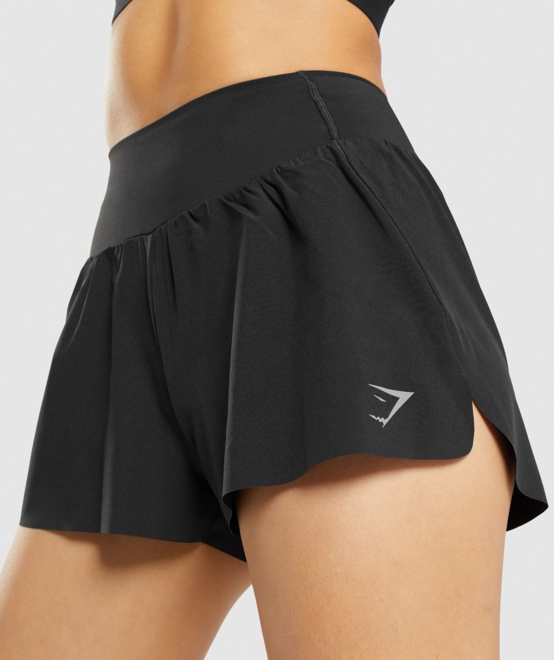 Pantalones Cortos Negros De Velocidad Gymshark