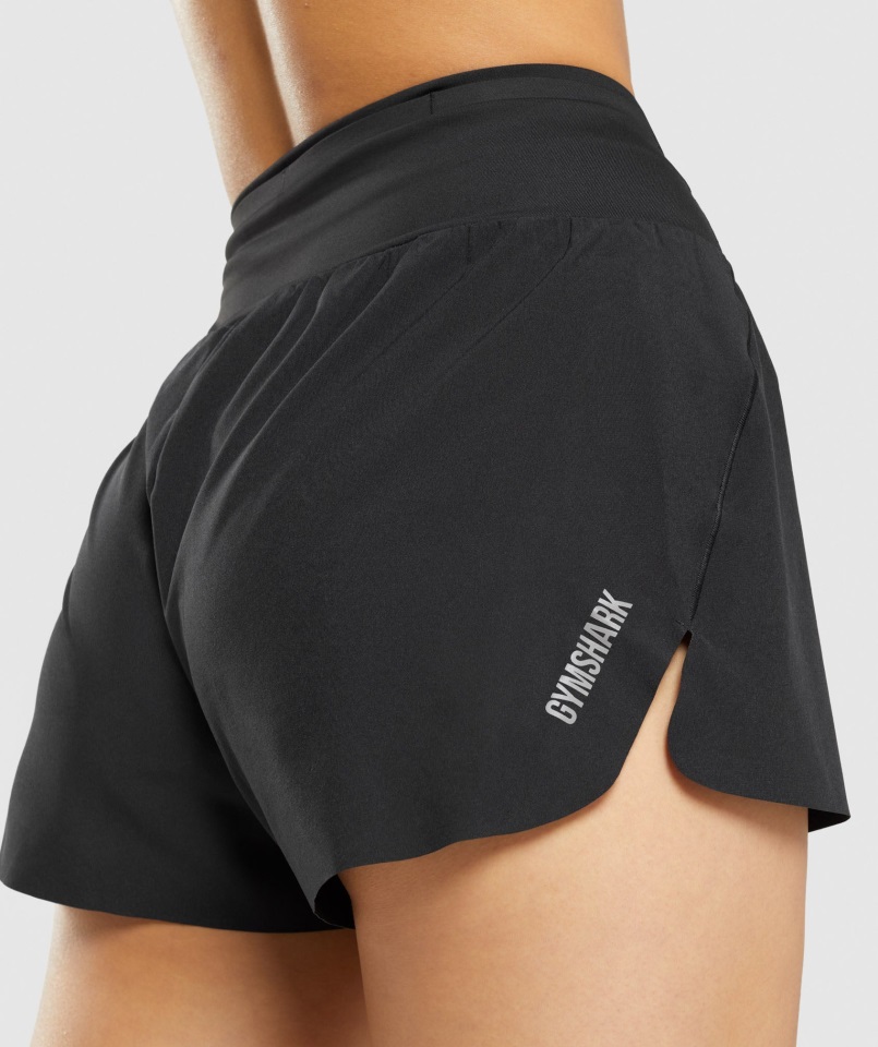 Pantalones Cortos Negros De Velocidad Gymshark