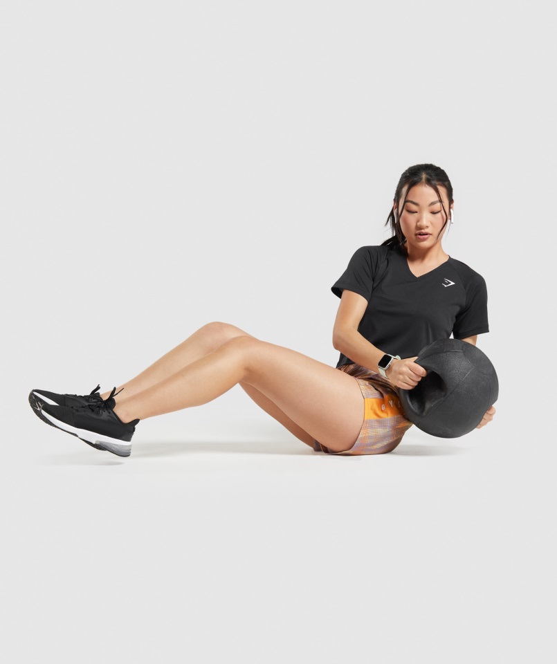 Camiseta Sport Midi Gymshark Negra