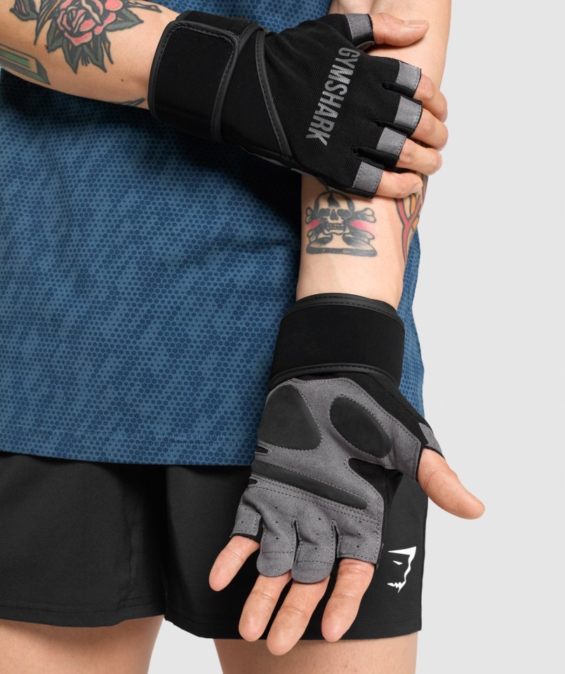 Guantes De Levantamiento De Pesas Negros Gymshark