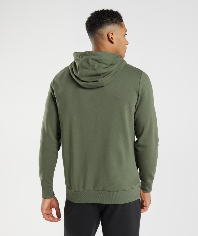 Sudadera Con Capucha Gymshark Block Core Oliva