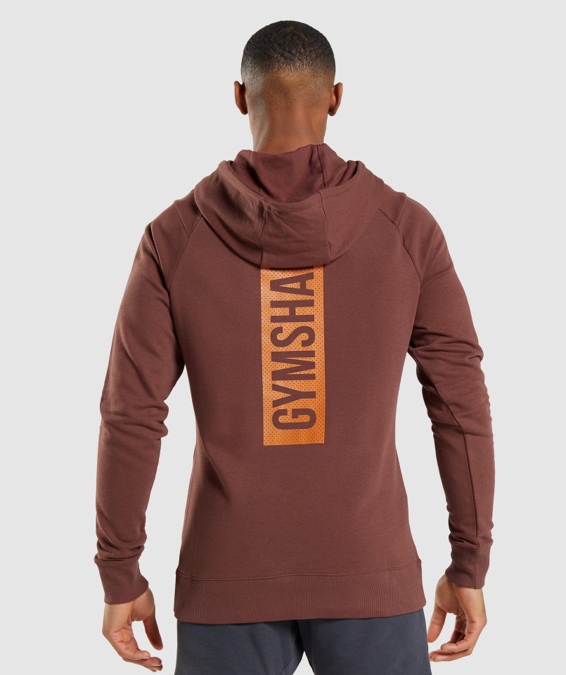 Sudadera Con Capucha Gymshark Negrita Marrón Cereza