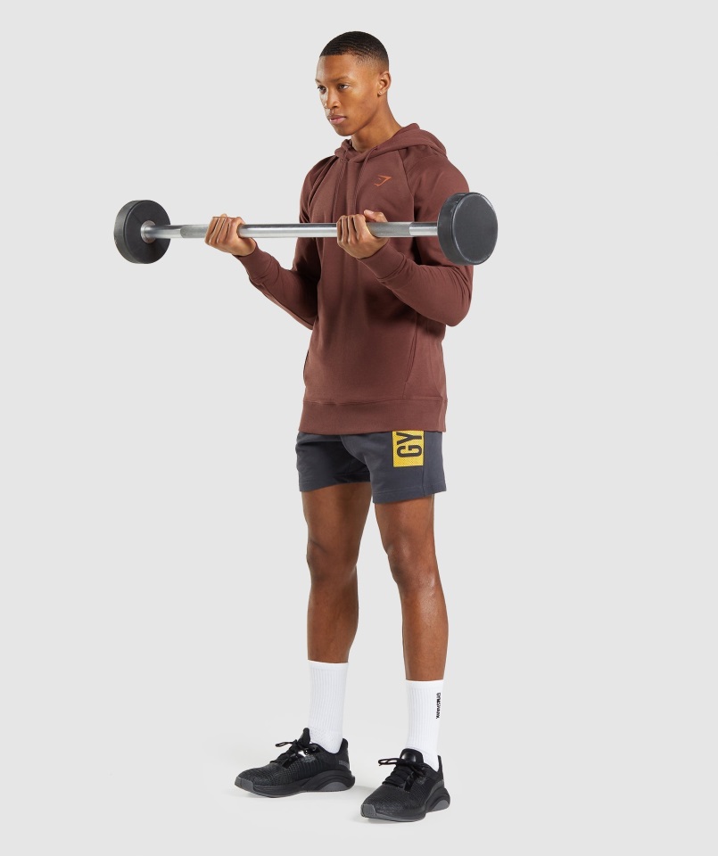 Sudadera Con Capucha Gymshark Negrita Marrón Cereza