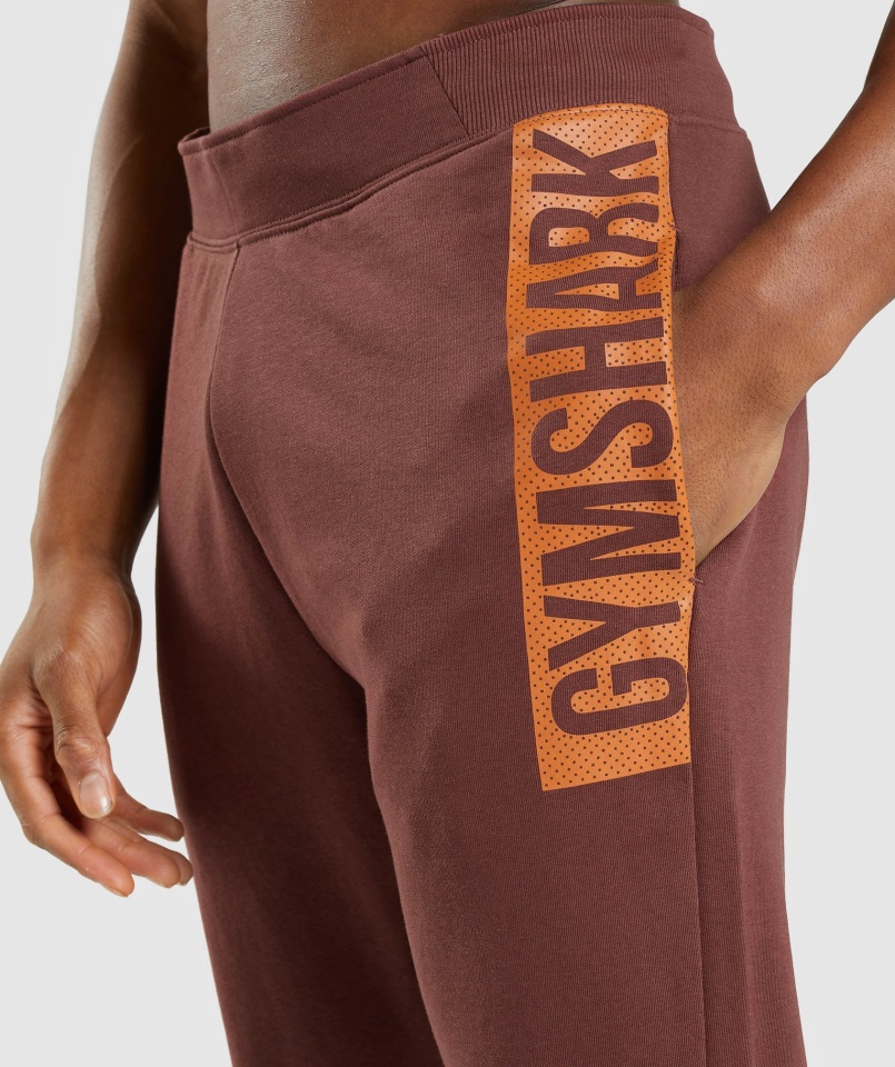 Joggers Atrevidos Gymshark Marrón Cereza