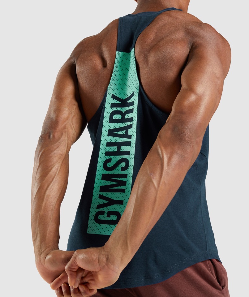 Gymshark Atrevido Larguero Azul Marino