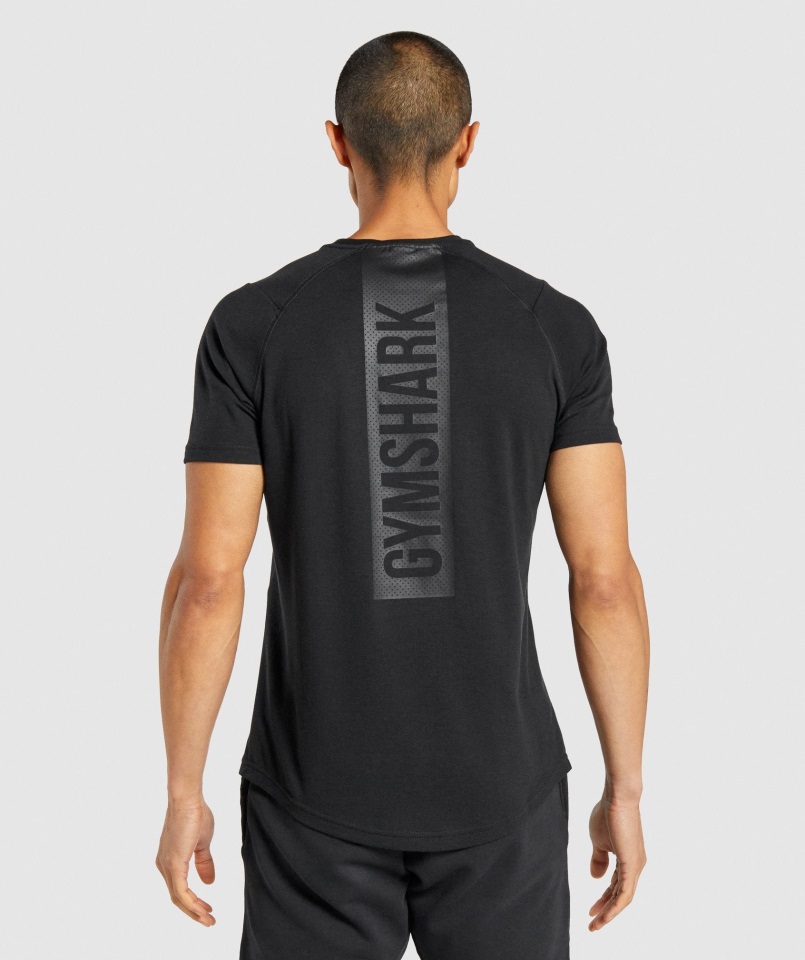 Camiseta Gymshark Negrita Negra
