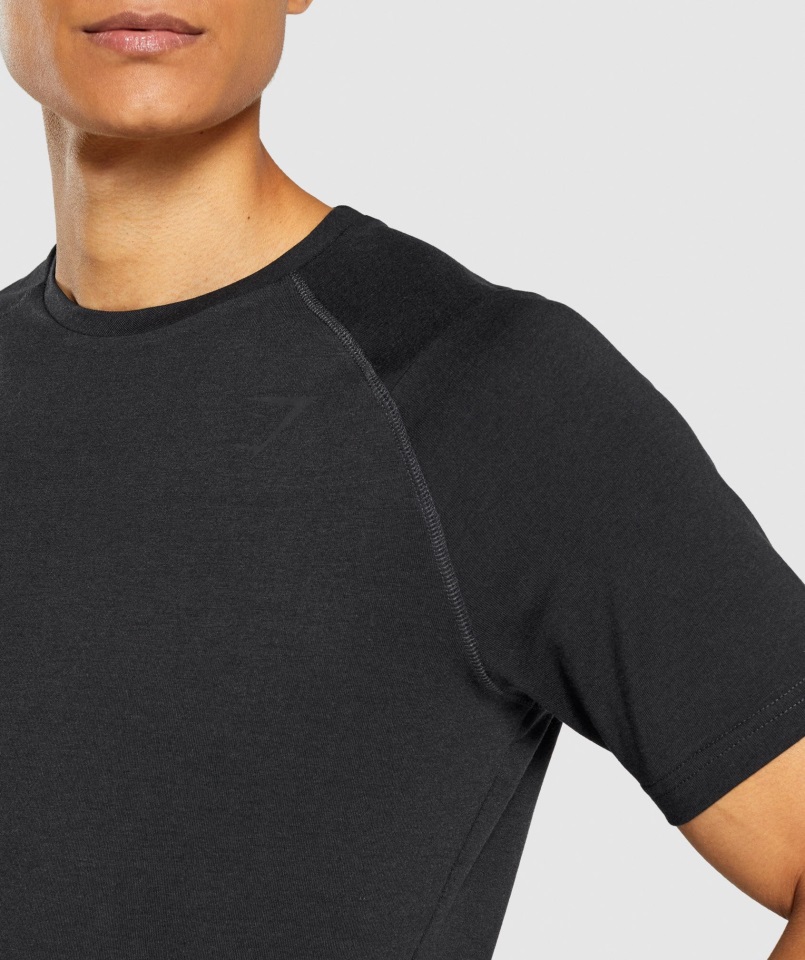 Camiseta Gymshark Negrita Negra