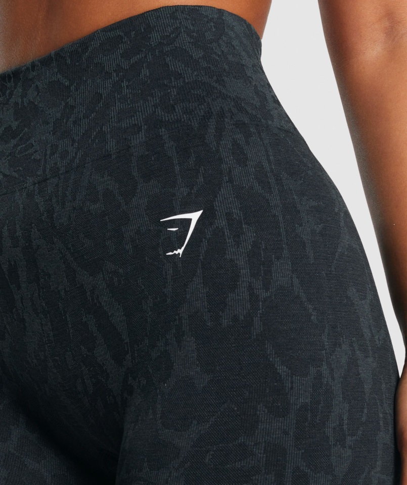 Shorts De Ciclismo Sin Costuras Gymshark Mariposa-negro Adapt Animal