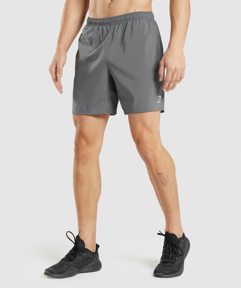 Pantalones Cortos De Llegada Gris Carbón Gymshark