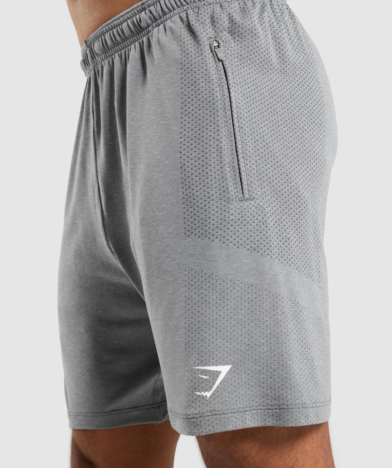 Shorts Gymshark Gris Antracita Jaspeado Vital Light