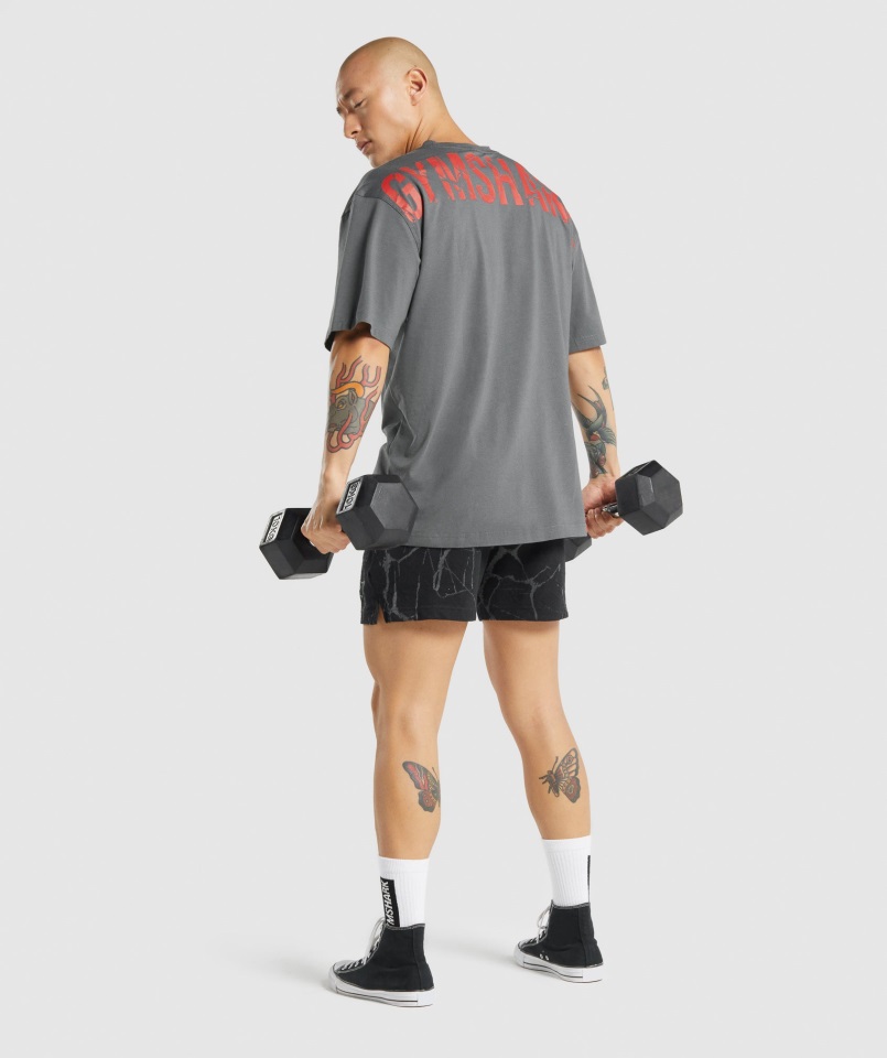 Camiseta Gymshark Power Gris Antracita