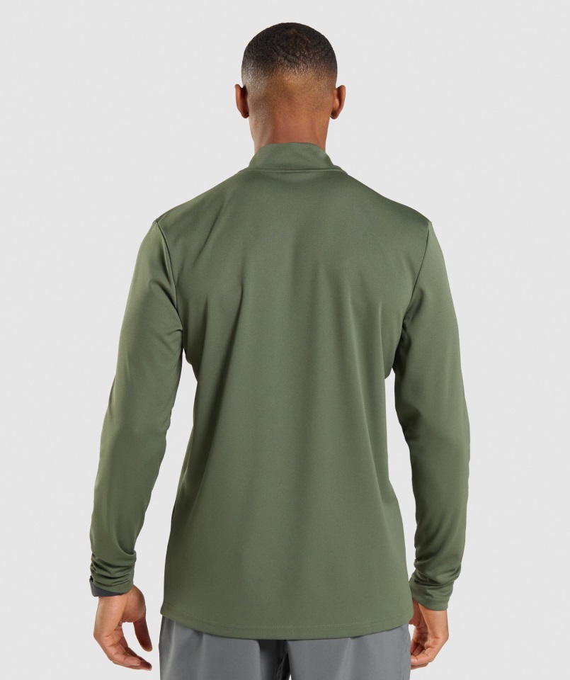 Jersey Con Cremallera Gymshark Core Olive Arrival 1-4