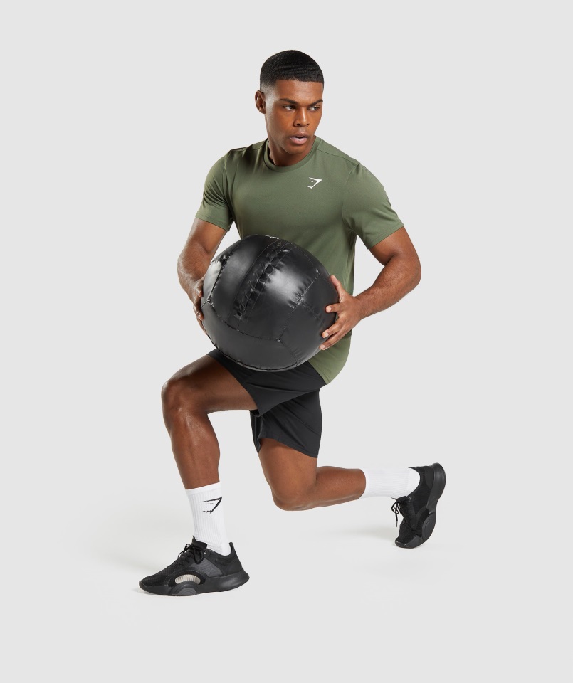 Camiseta Gymshark Core Olivo Llegada