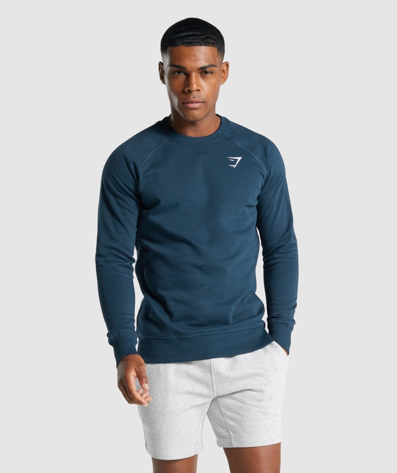 Sudadera Gymshark Escudo Azul Marino