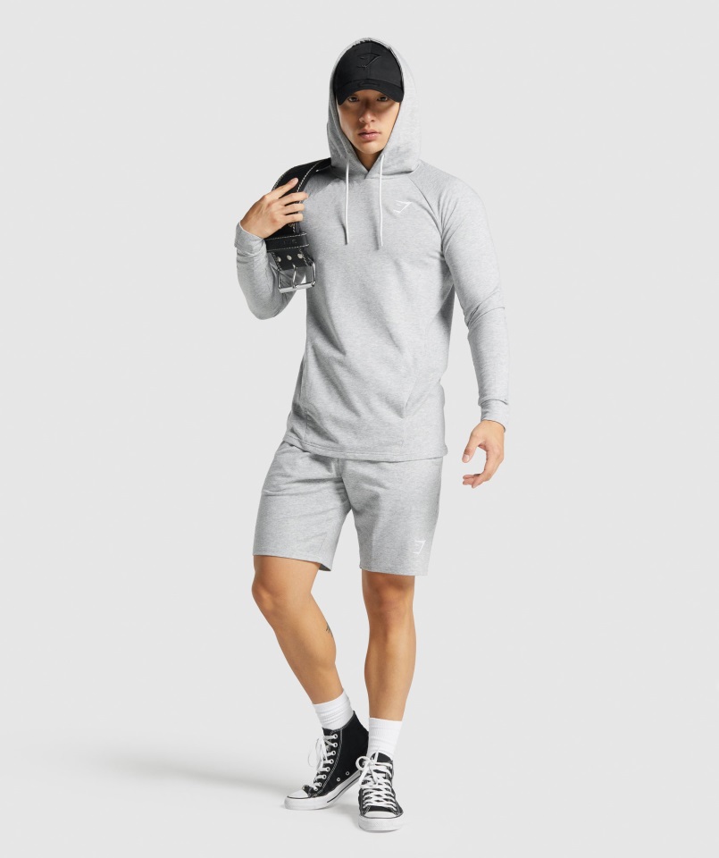 Sudadera Con Capucha Gymshark Critical 2.0 Gris Claro Jaspeado