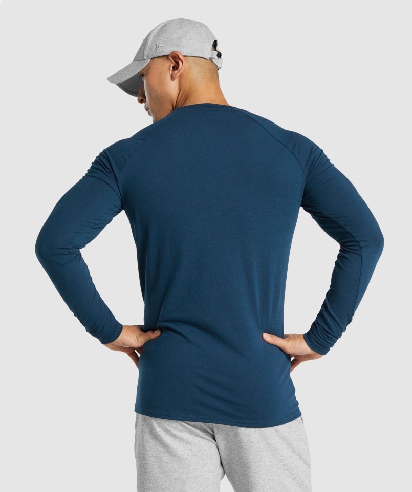 Gymshark Critical 2.0 Camiseta De Manga Larga Azul Marino