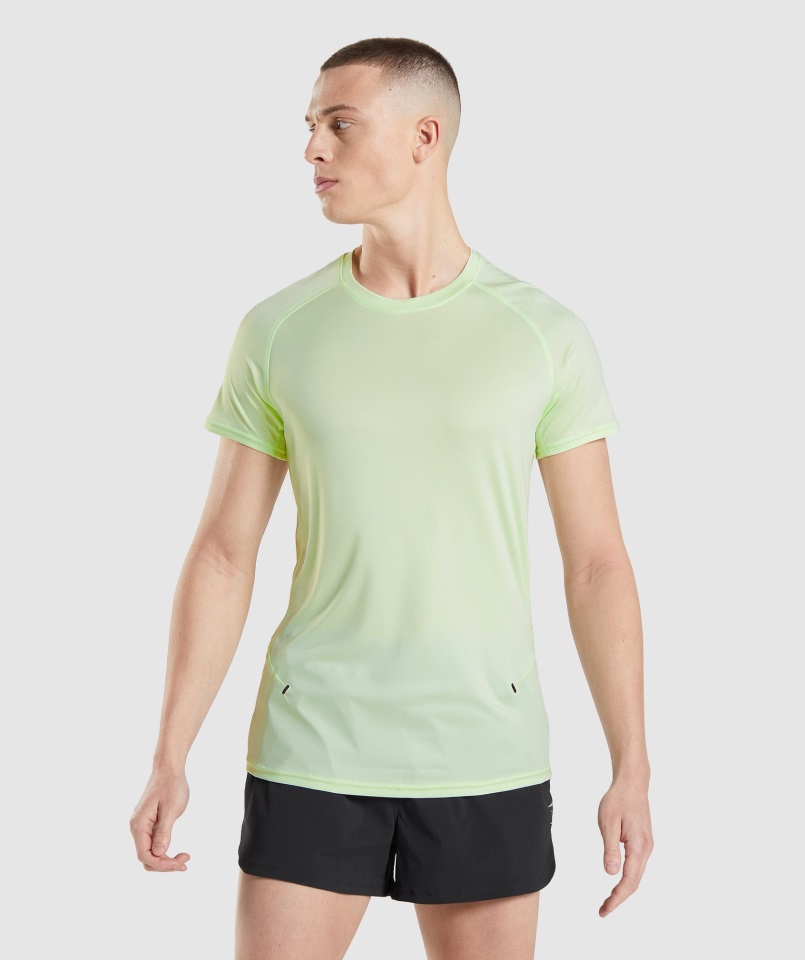 Gymshark Pepino Verde Velocidad Evolucionar Camiseta