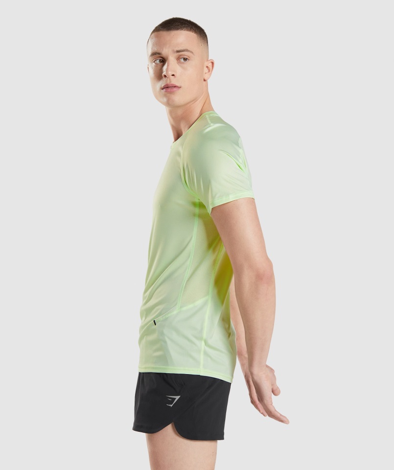 Gymshark Pepino Verde Velocidad Evolucionar Camiseta