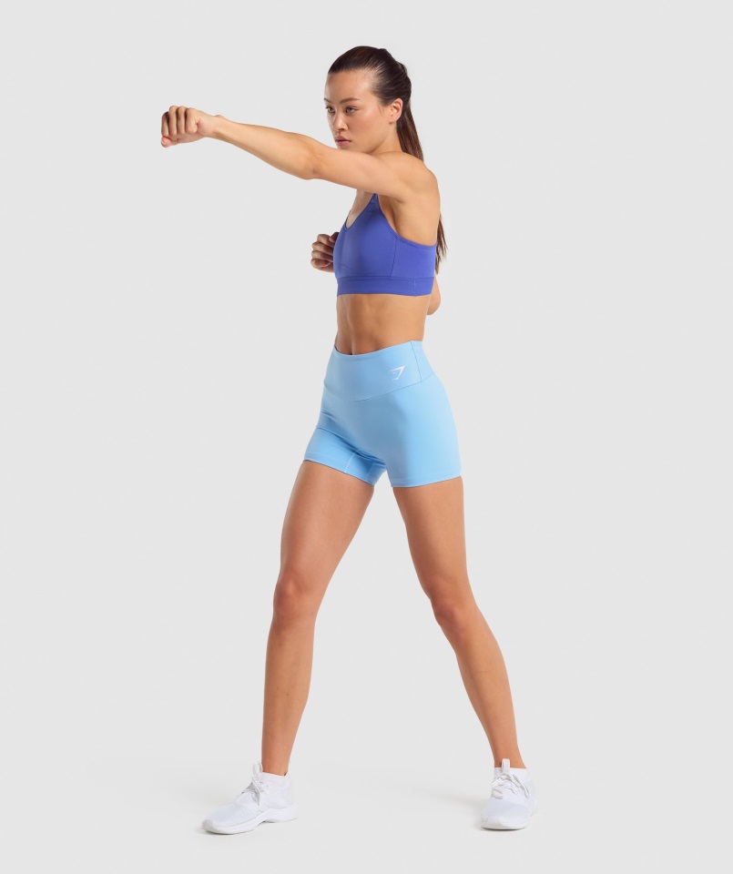 Sujetador Deportivo De Alta Sujeción Ligero Azul Oscuro Gymshark