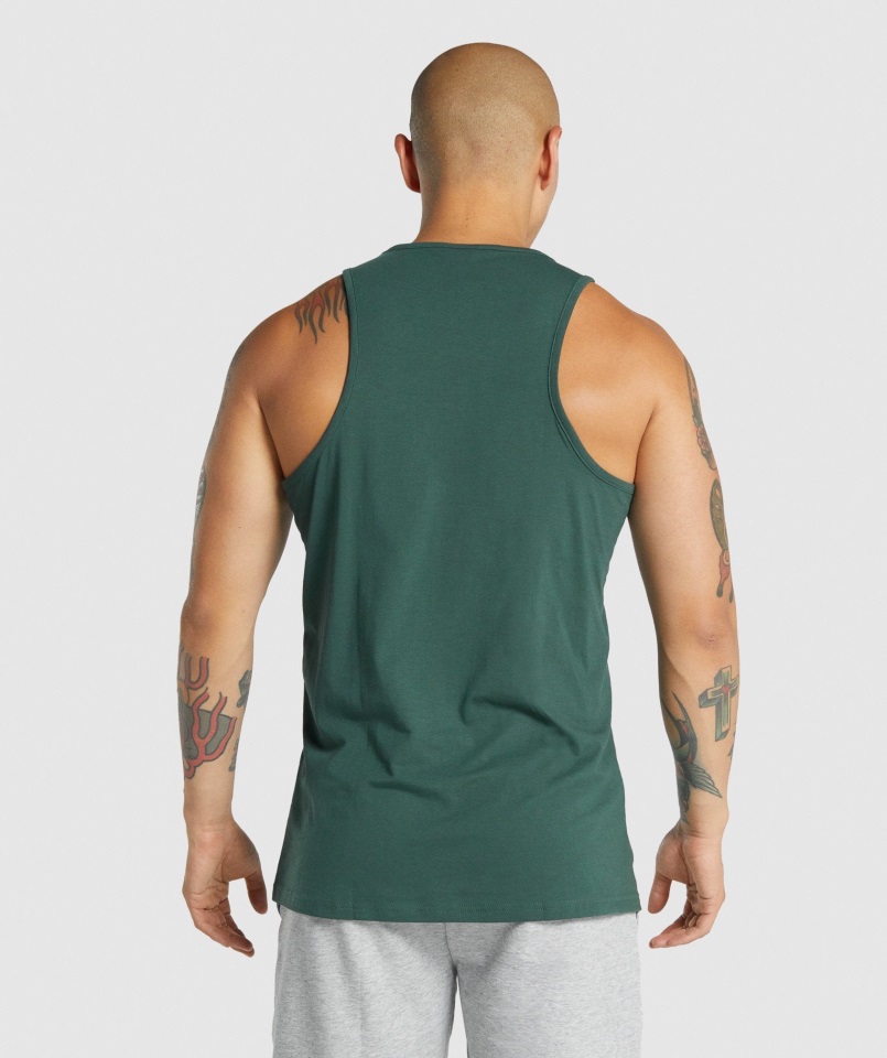 Camiseta De Tirantes Gymshark Verde Oscuro Critical 2.0