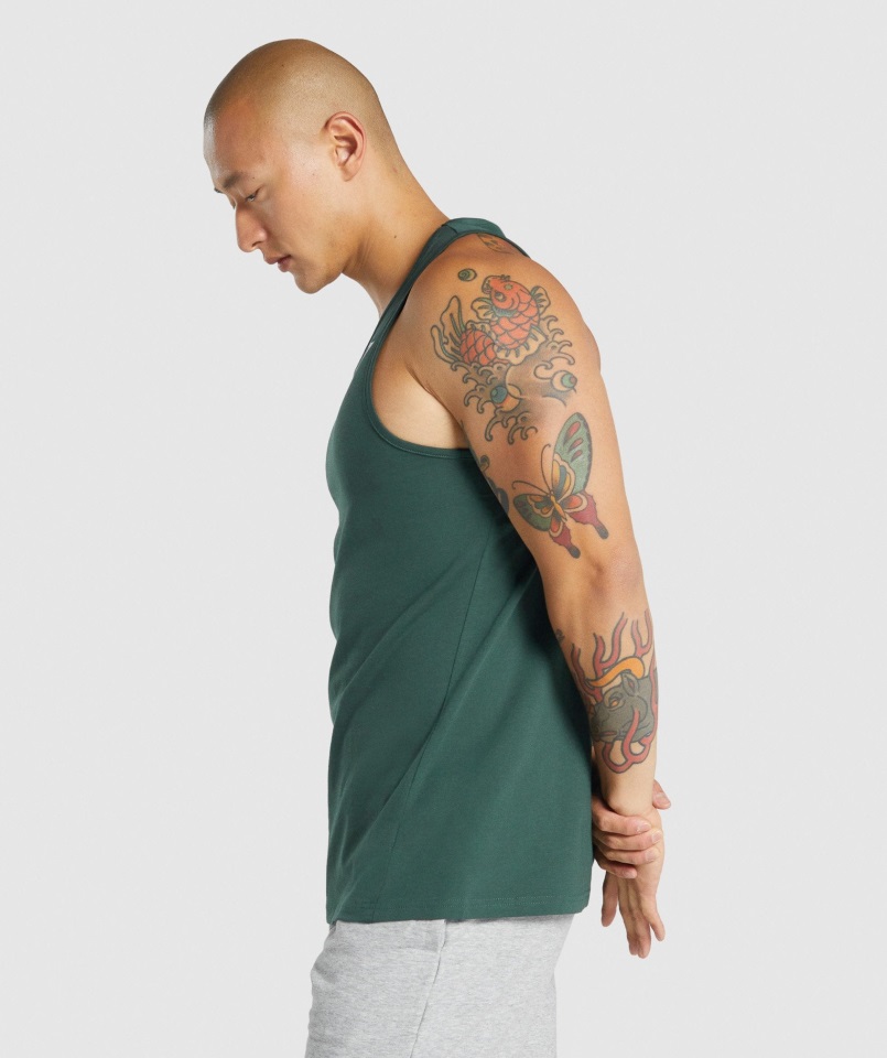 Camiseta De Tirantes Gymshark Verde Oscuro Critical 2.0